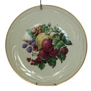 Vintage Embassy USA Vitrified China Berry Strawberry Pattern Decorative Plate